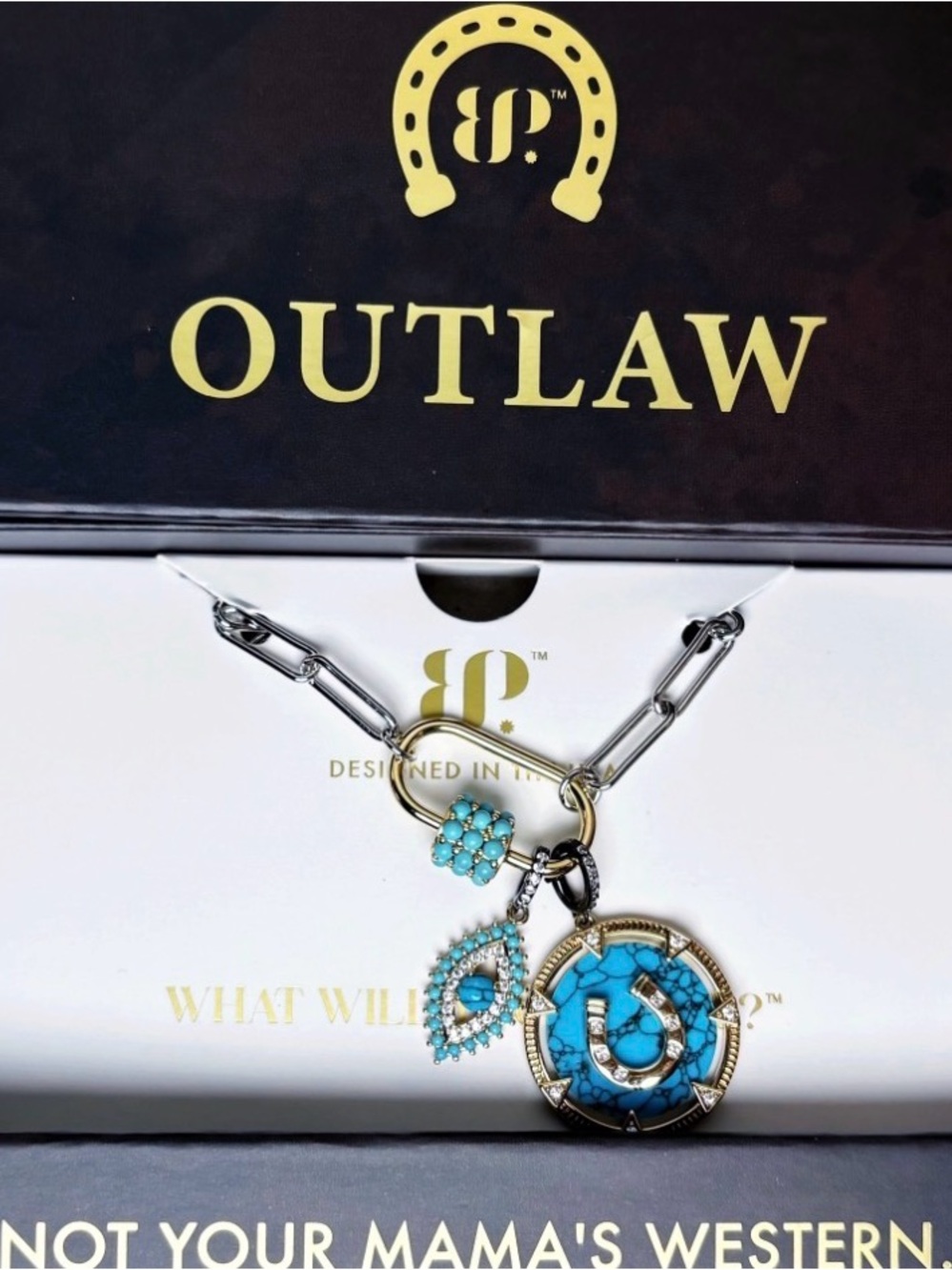 New Bomb Party Outlaw Collection “I Run This” Necklace NK66202